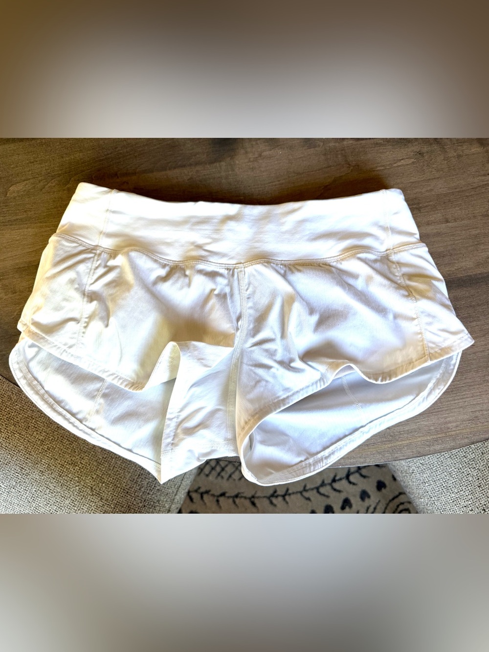 Women's white Performance Running Shorts